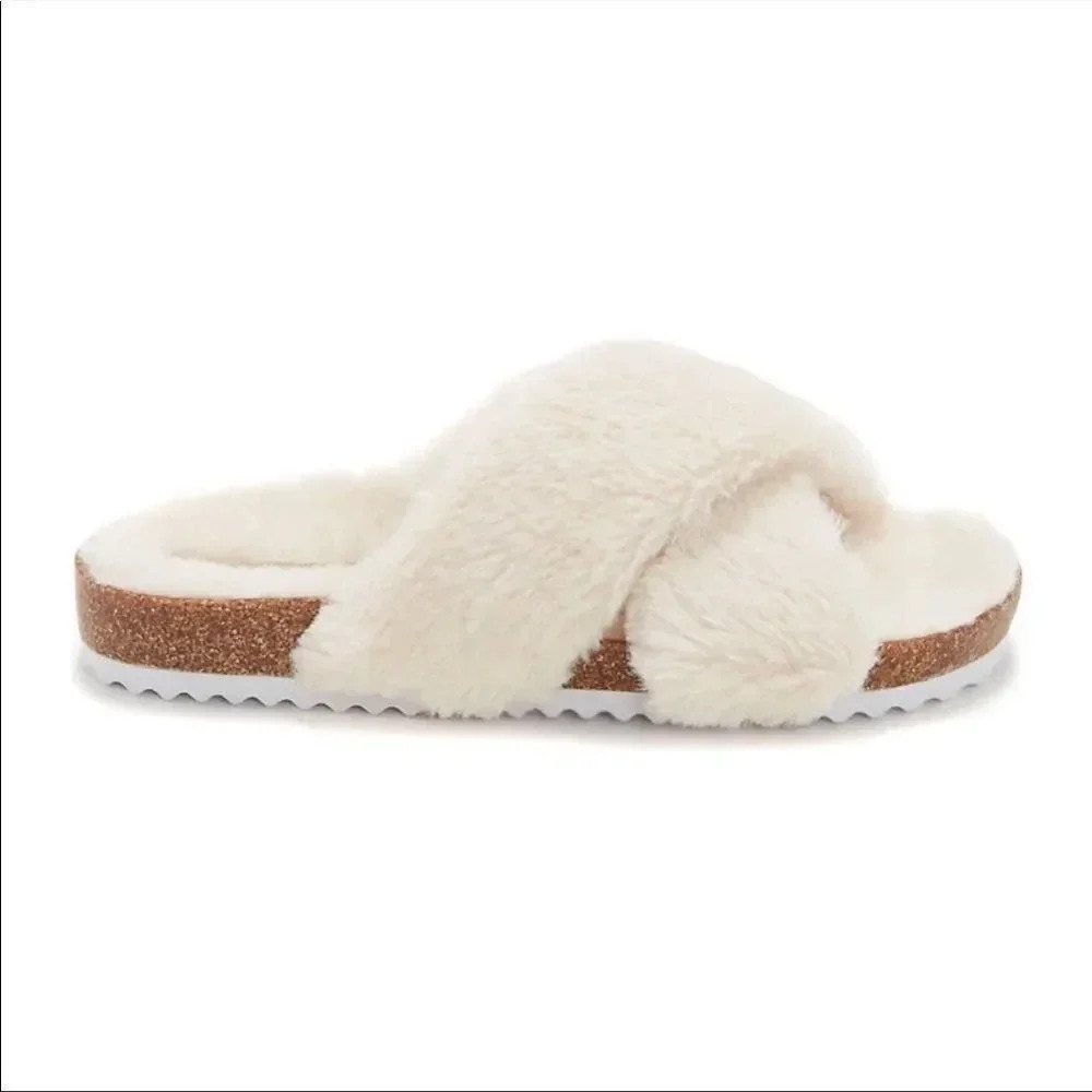 Lucky Brand Marana Furry Slide Size 7.5 - Picture 3 of 10
